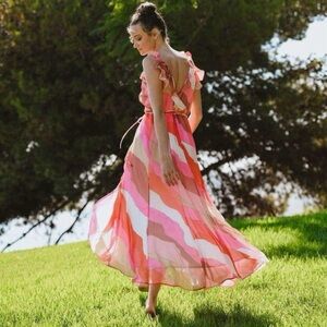 Hutch Ruffle Wrap Dress size XS like new